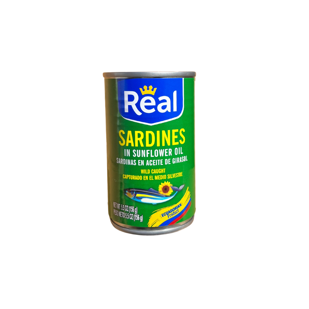 Real Sardines In Sunflower Oil 5.5 Oz