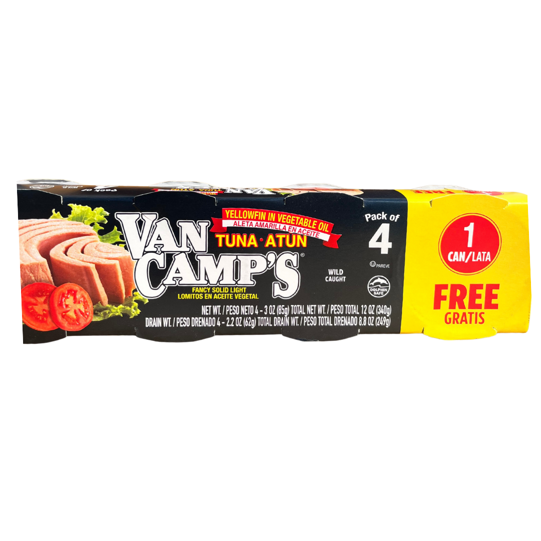 Van Camps Atun En Aceite Vegetal 4pack X 3 Oz