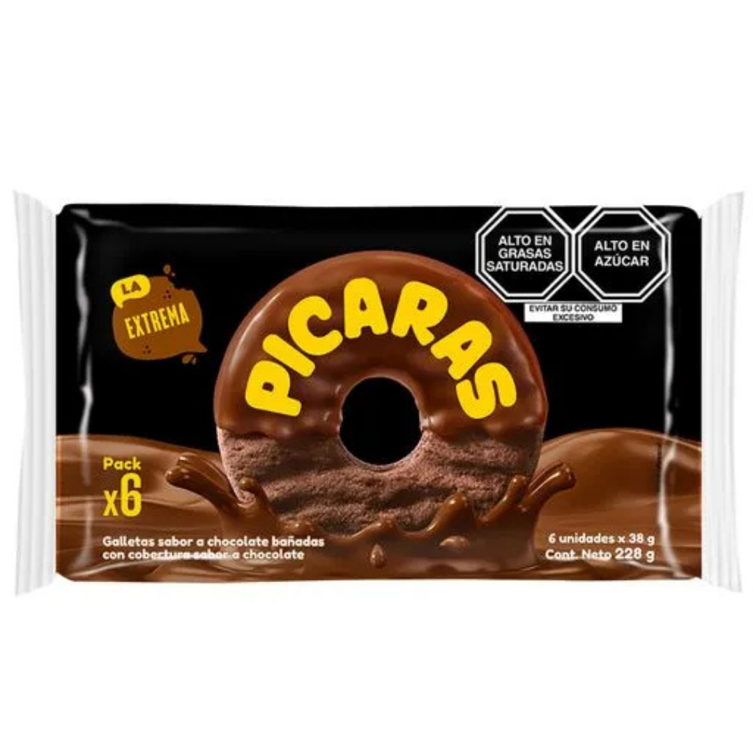 Picaras La Extrema Chocolate 6 Pack 228g