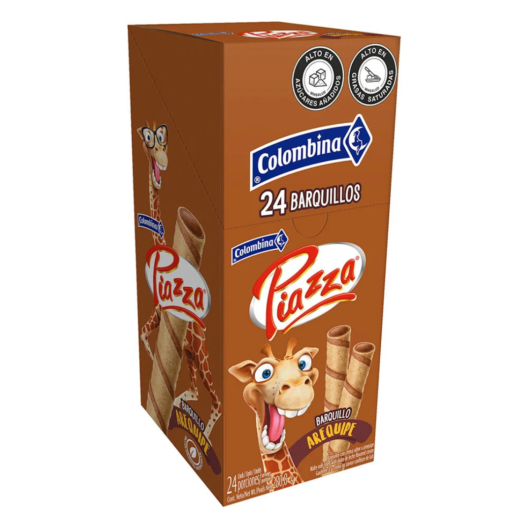 Colombina Piazza 24 Barquillos Arequipe 280.8g