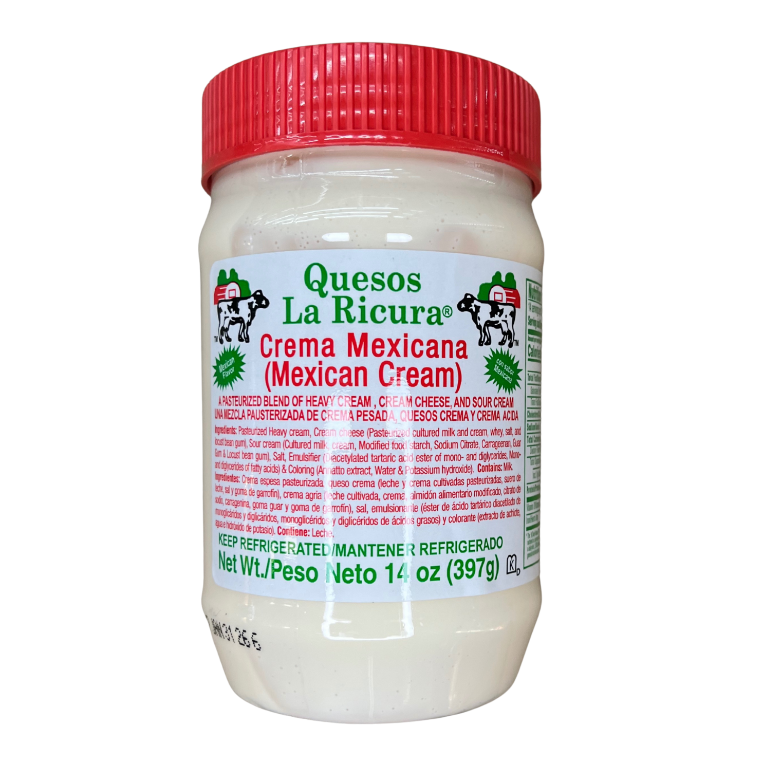 Quesos La Ricura Crema Mexicana 14oz