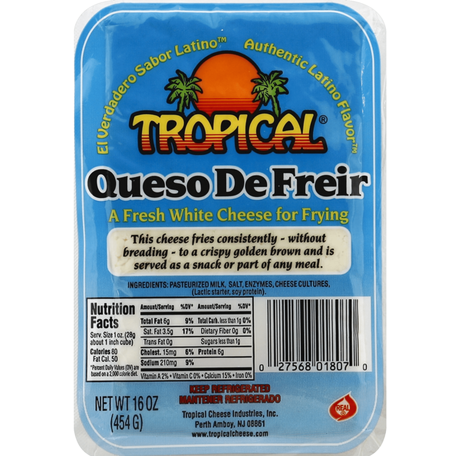 Queso De Freir Tropical 16 Oz X 12