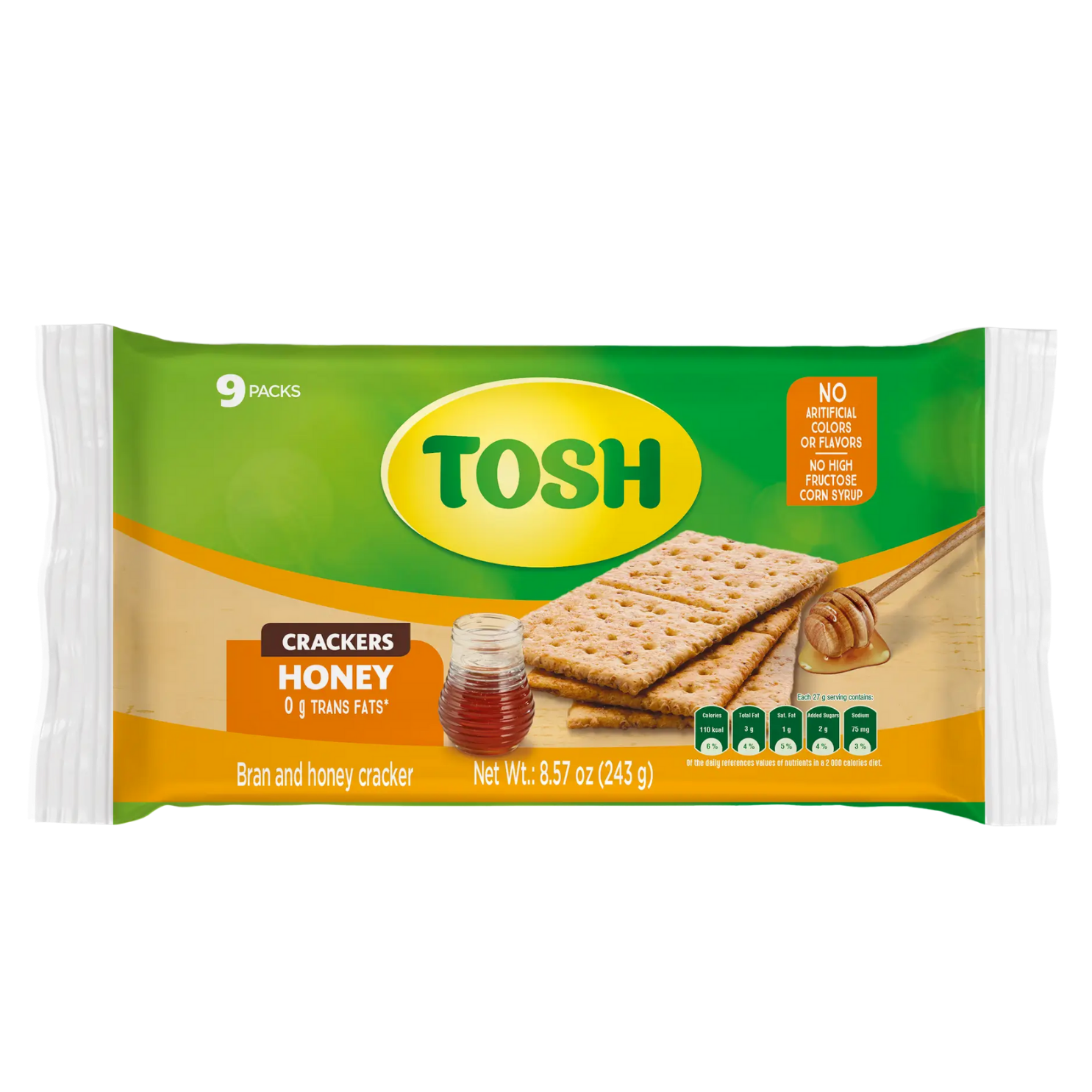 Tosh Honey Galleta 9 Packs 8.57 Onz