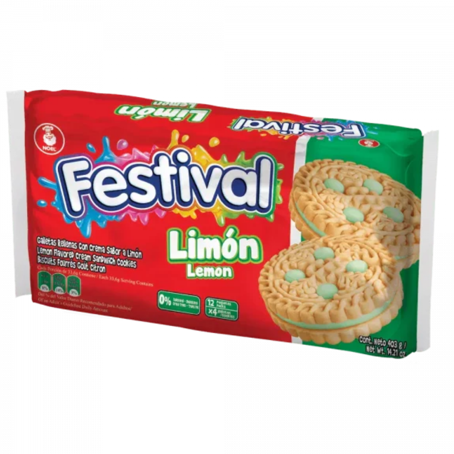 festival limón Cookies 12 unidades 14.22 oz