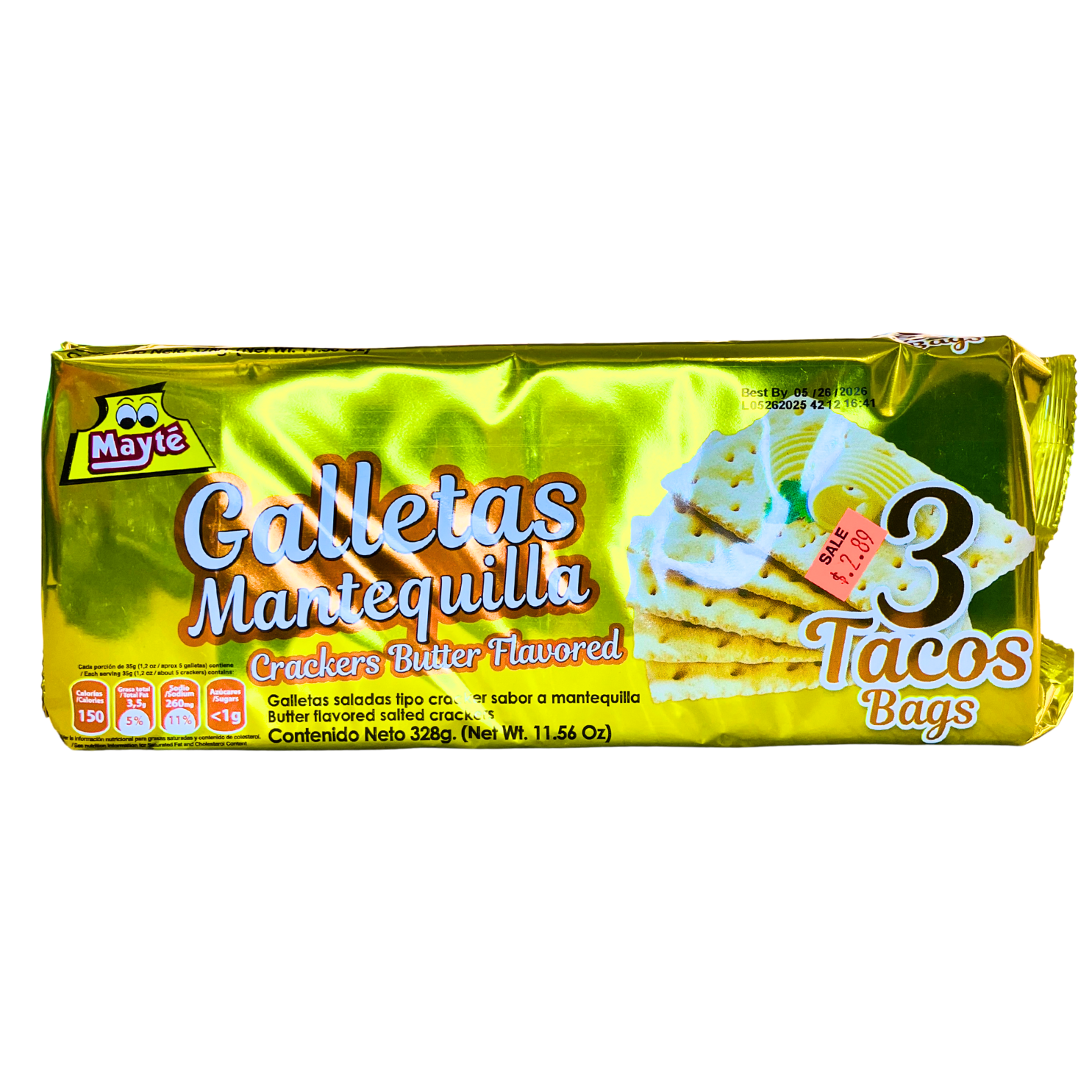 Galletas Mantequilla 3 bags 11.56 Oz