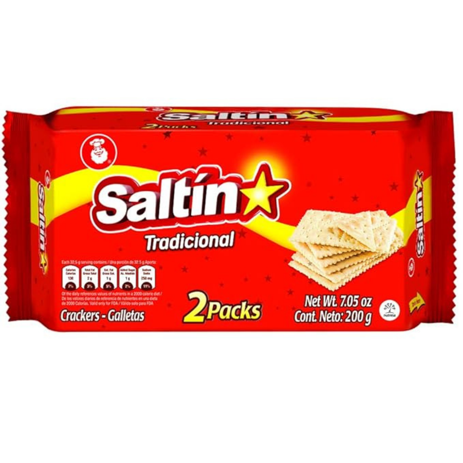 Saltin Tradicional 2 Packs 7.05 Oz