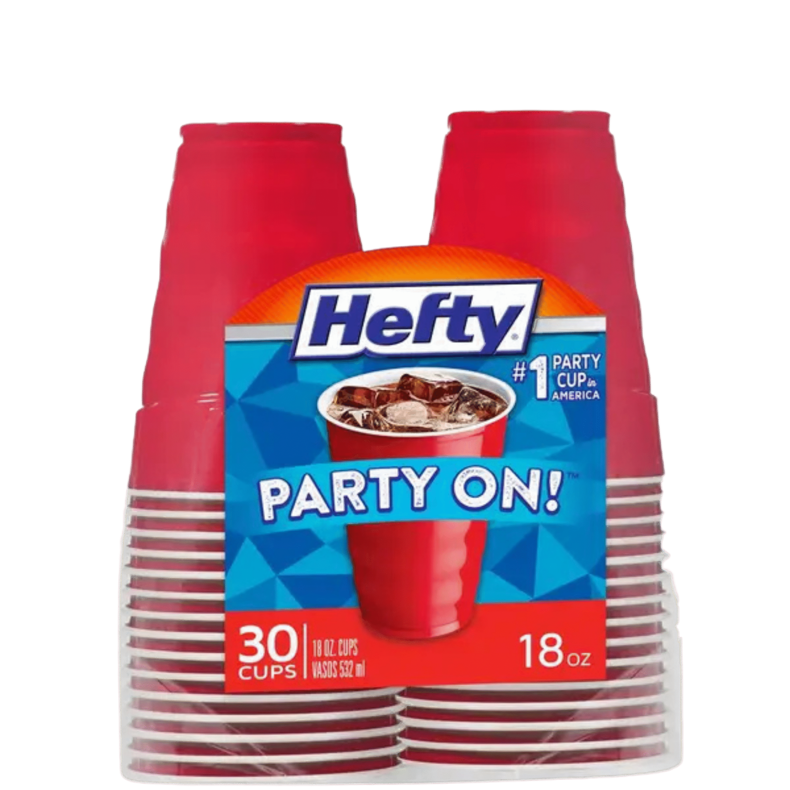 Hefty Red 30 Cups 18 Oz