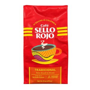 Cafe sello Rojo Tradicional 16 Oz X5