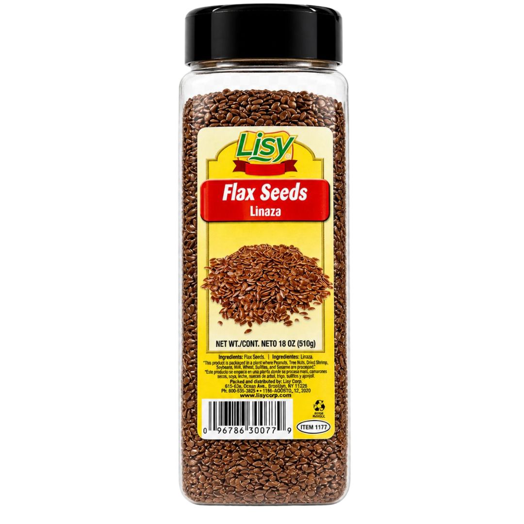 lisy flax seeds linaza 18 oz x 6