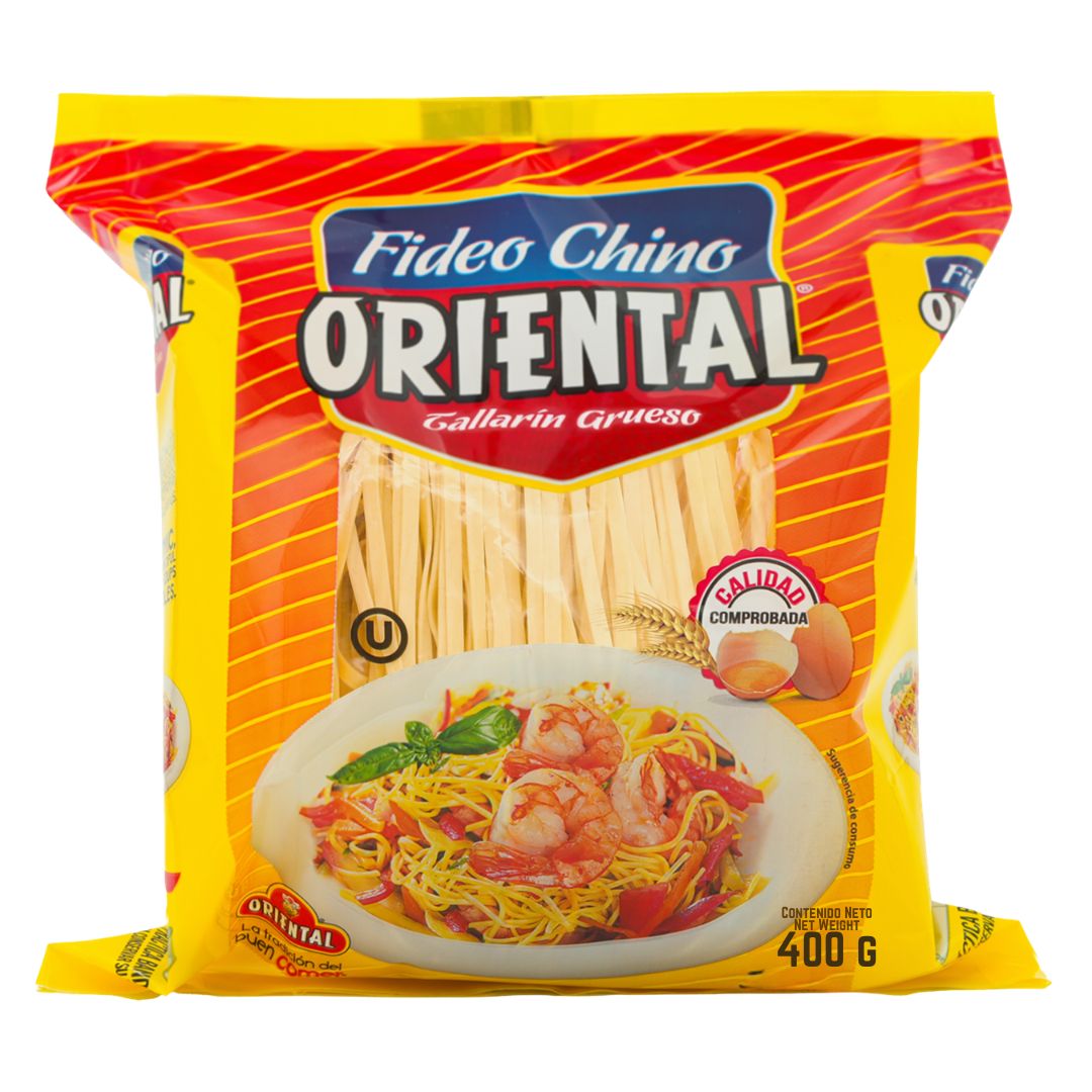 Oriental Fideo Chino Tallarín Grueso 400g